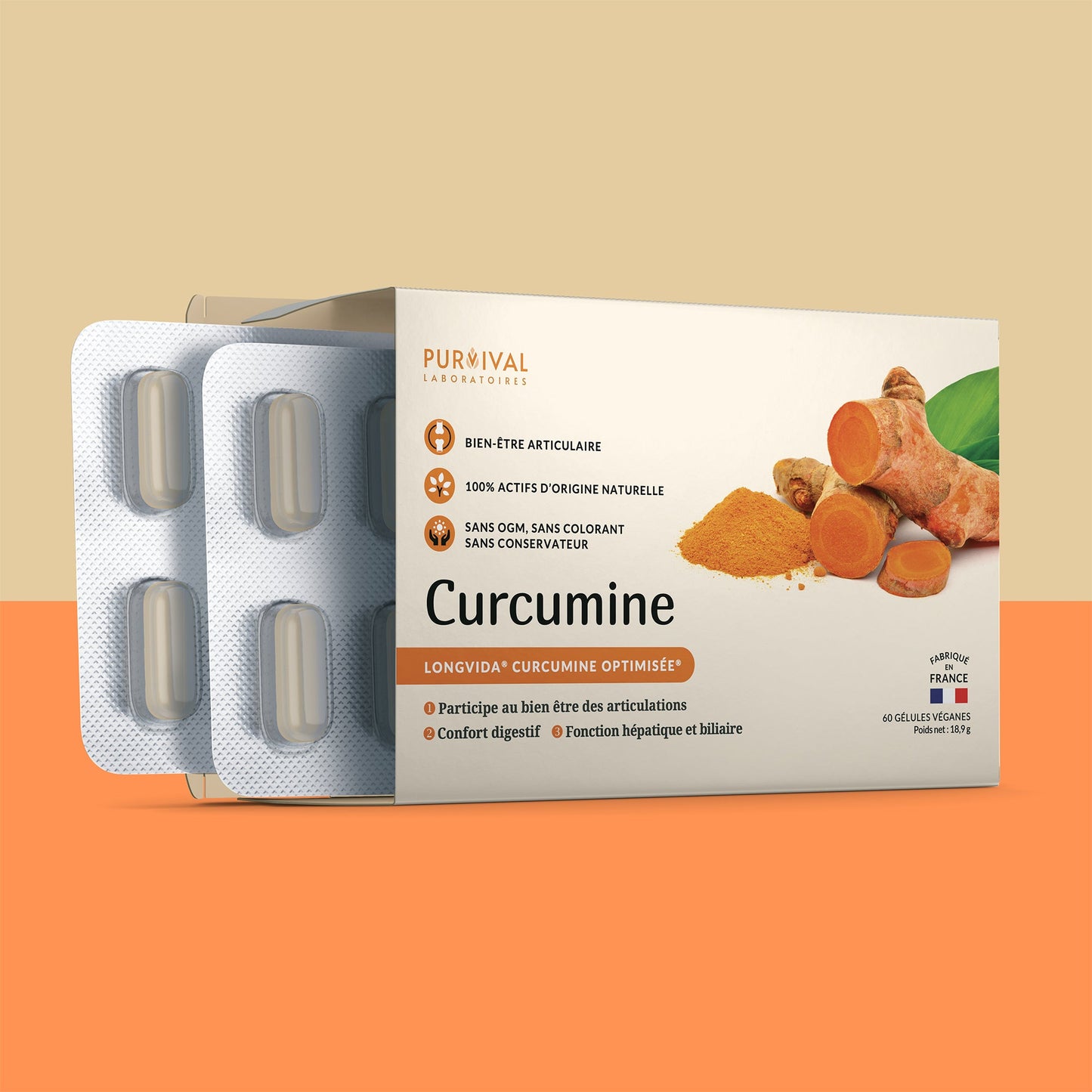Curcumine optimisée Longvida® - Purvival