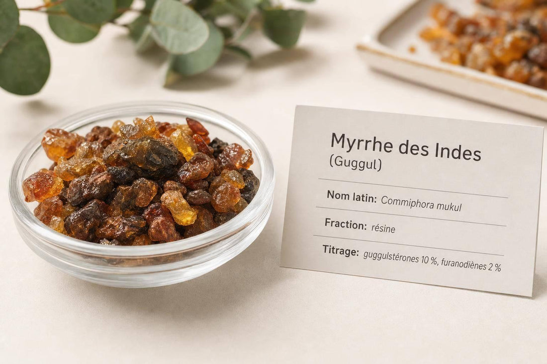 7 composés clés myrrhe des Indes : analyse