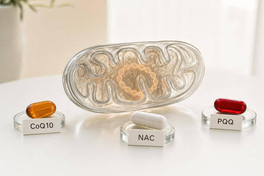 CoQ10, PQQ, NAC: comparaison ADN mitochondrial - Purvival
