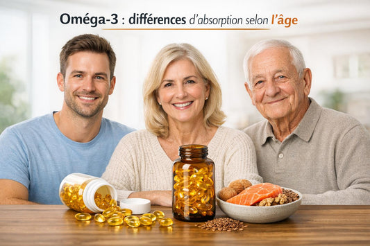 Oméga-3 : différences d'absorption selon l'âge - Purvival