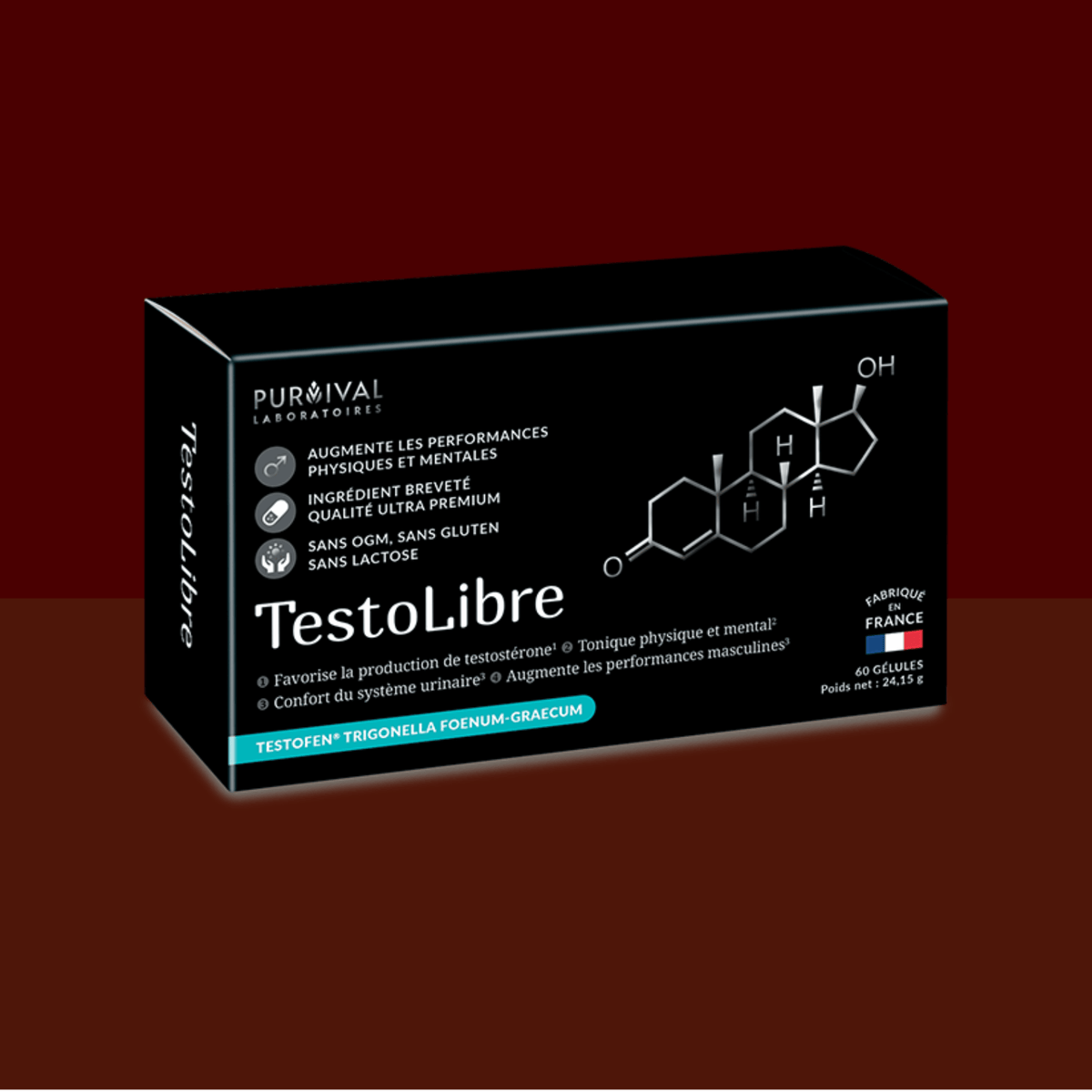 TestoLibre avec Testofen - testé cliniquement – Purvival