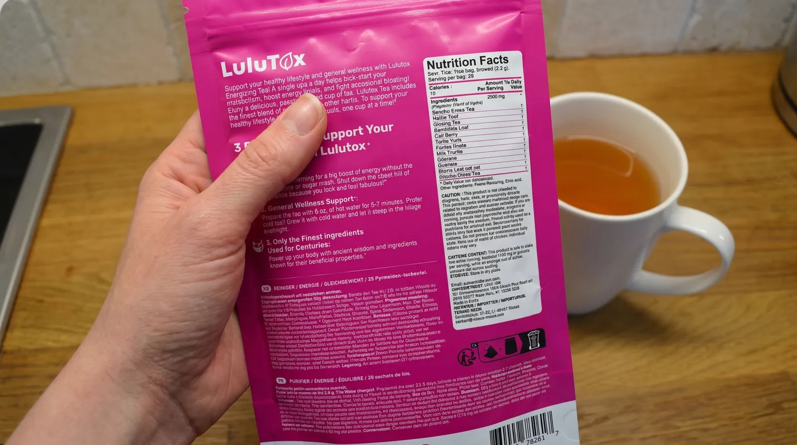 Étiquette du paquet Lulutox