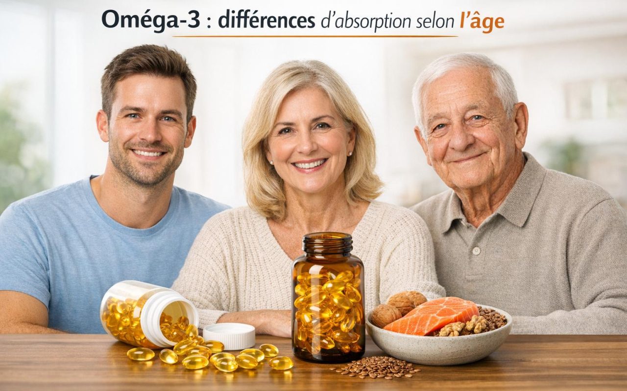 Oméga-3 : différences d'absorption selon l'âge