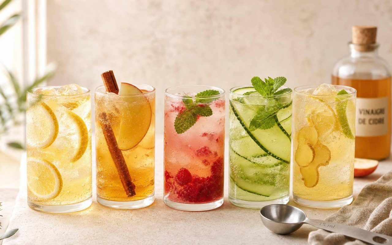 5 boissons minceur au vinaigre de cidre