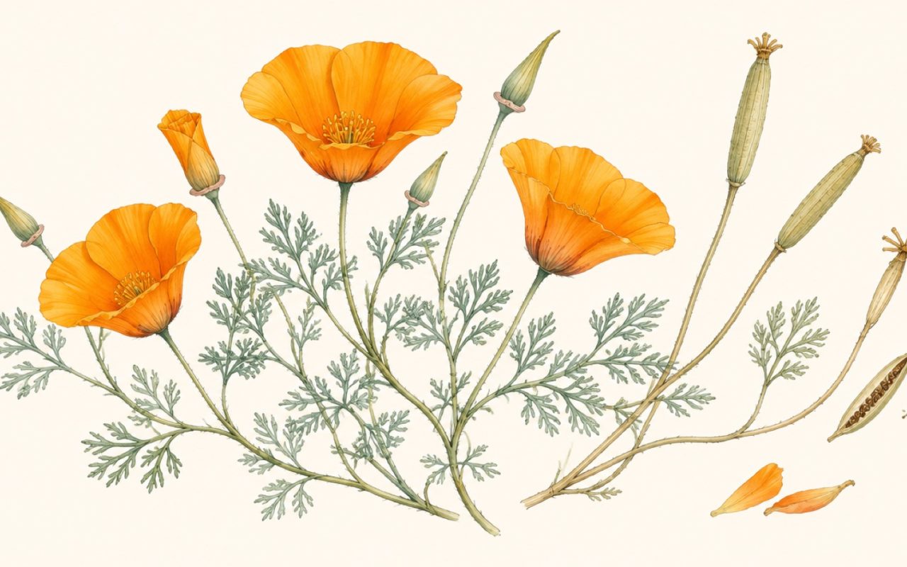 Illustration : Eschscholtzia