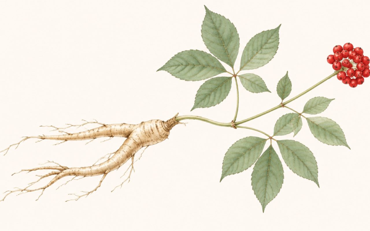 Illustration : Ginseng américain