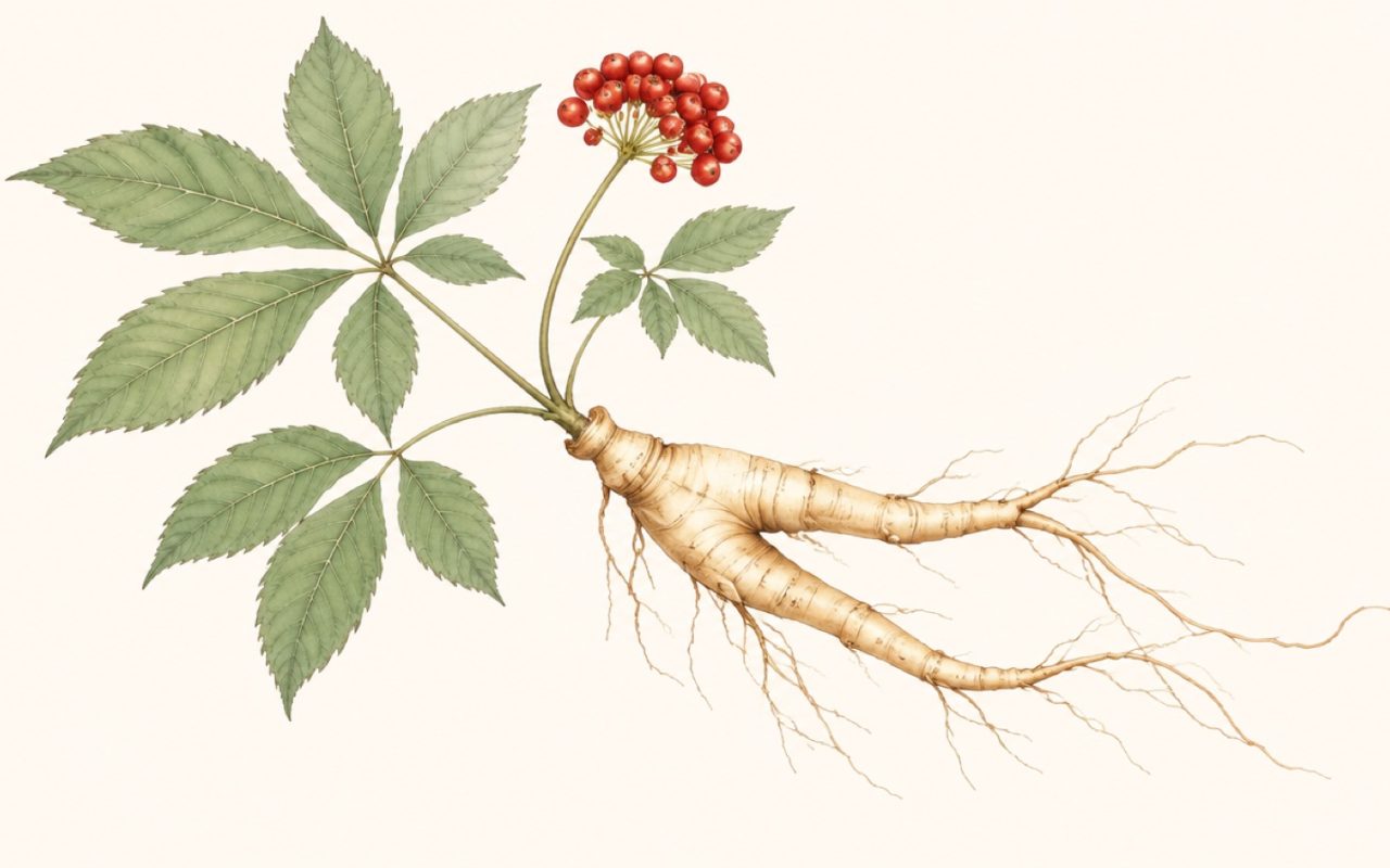 Illustration : Panax ginseng